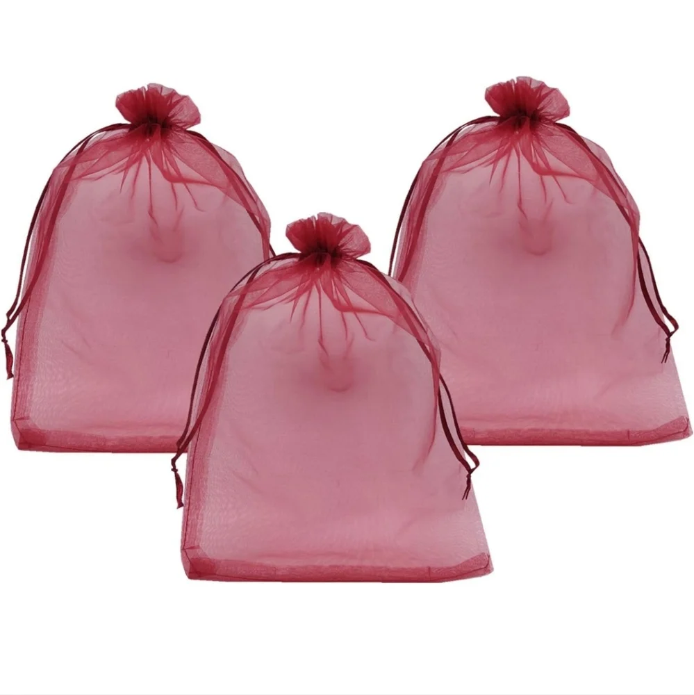 ✅️10 ct   Sheer Organza Favor Bags 12 X 16